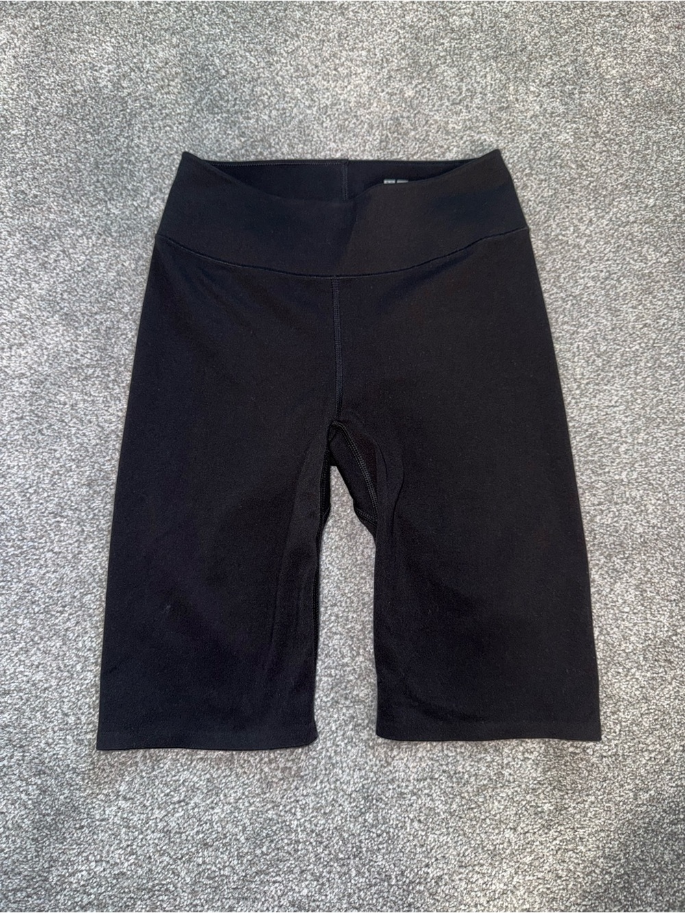 Uniqlo Black High-Waist Bike Shorts